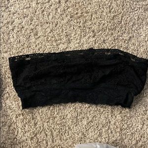 Strapless black top/bra